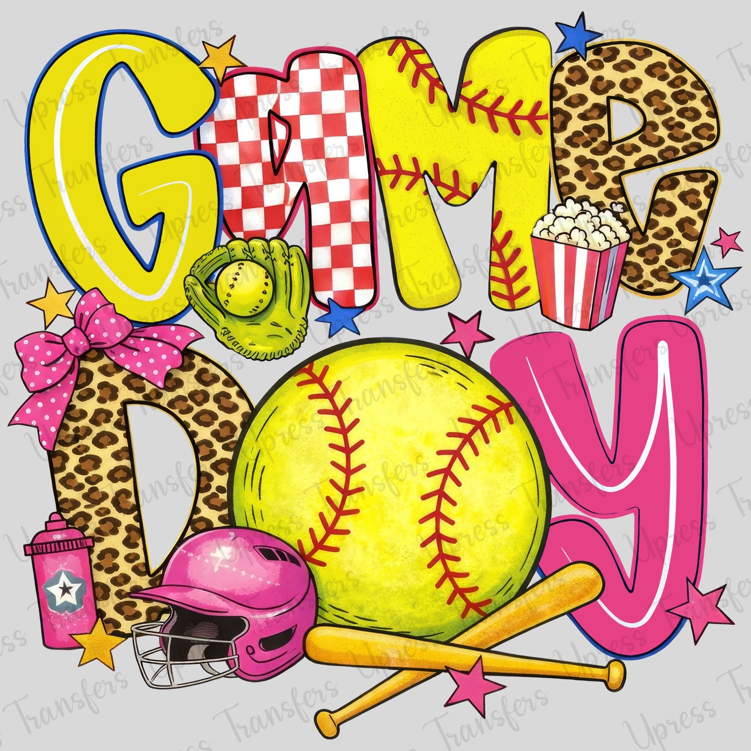 Softball Game Day Girly