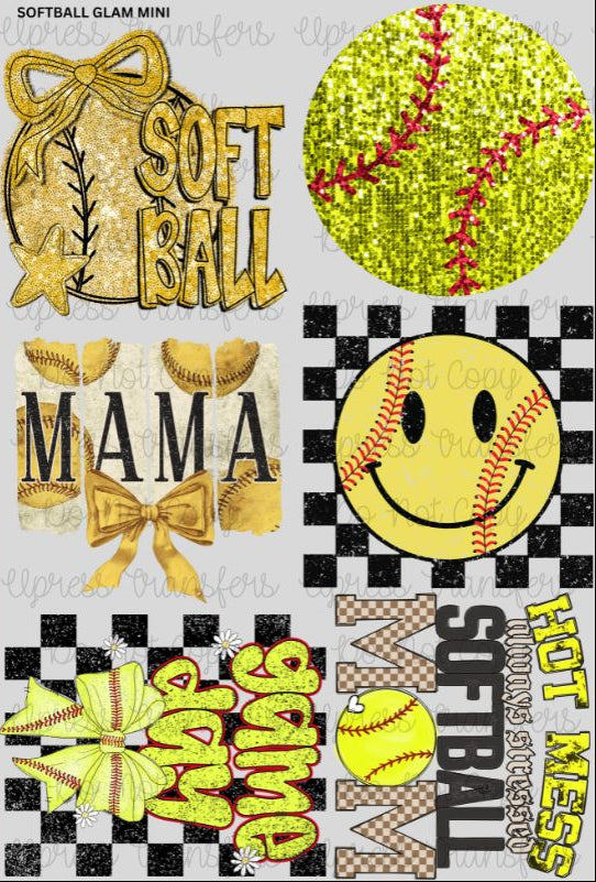 Softball Glam Mini