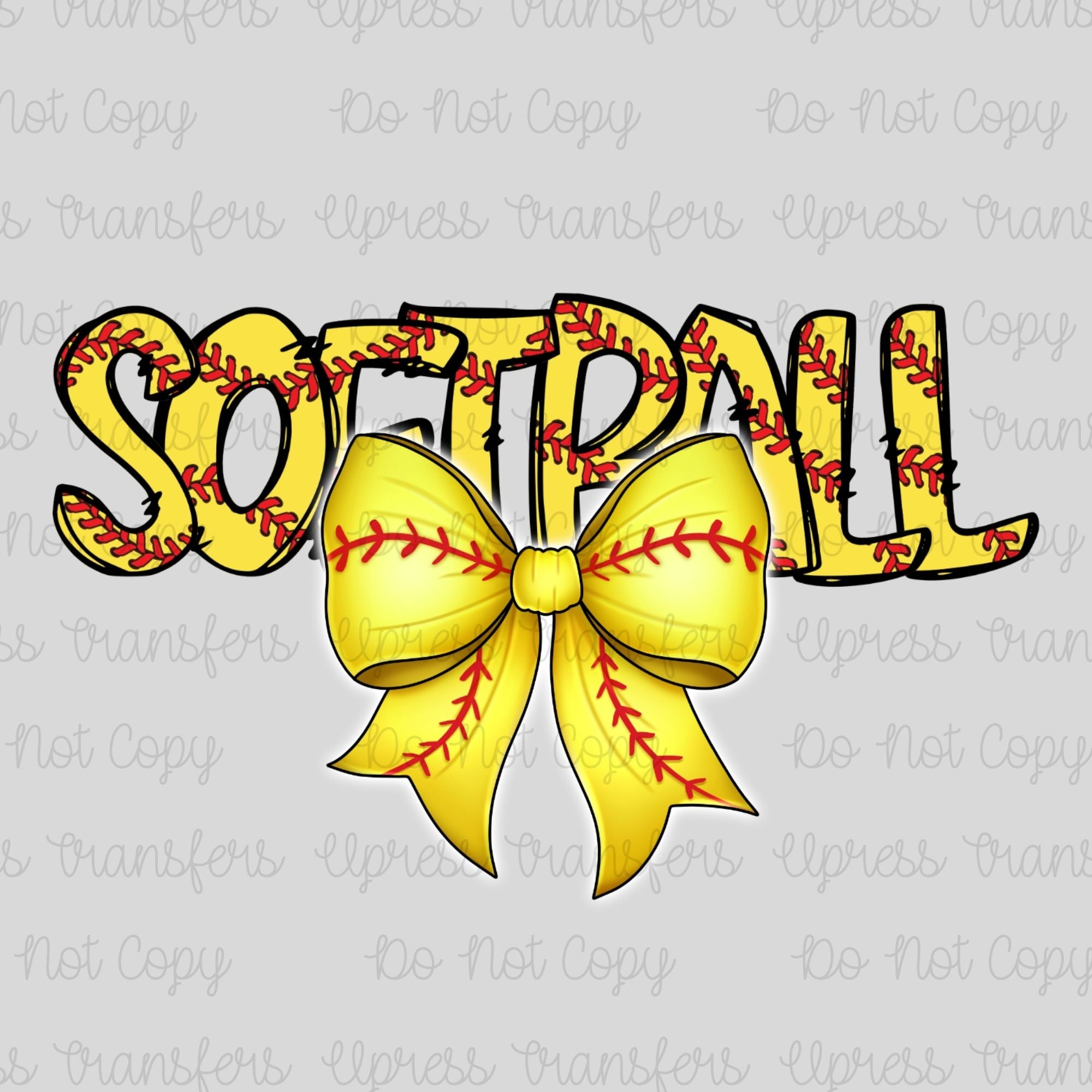 Softball Red Stitching