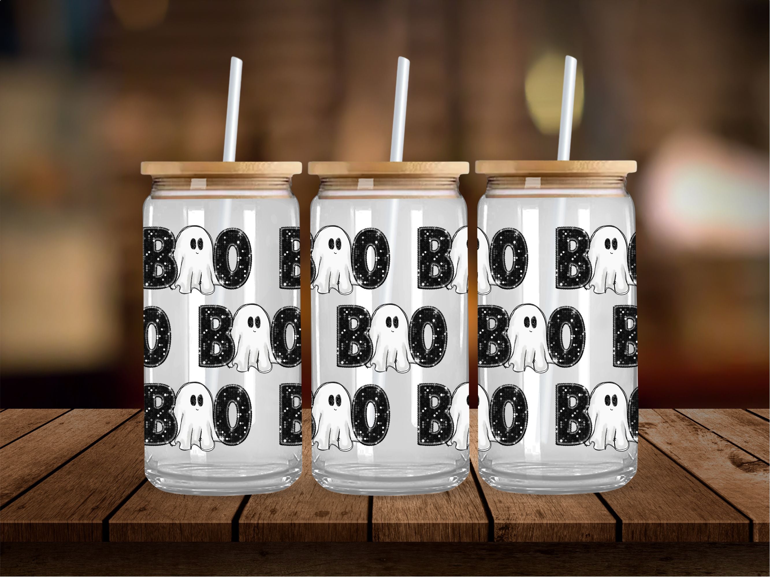 Sparkle Boo 16 Oz Wrap