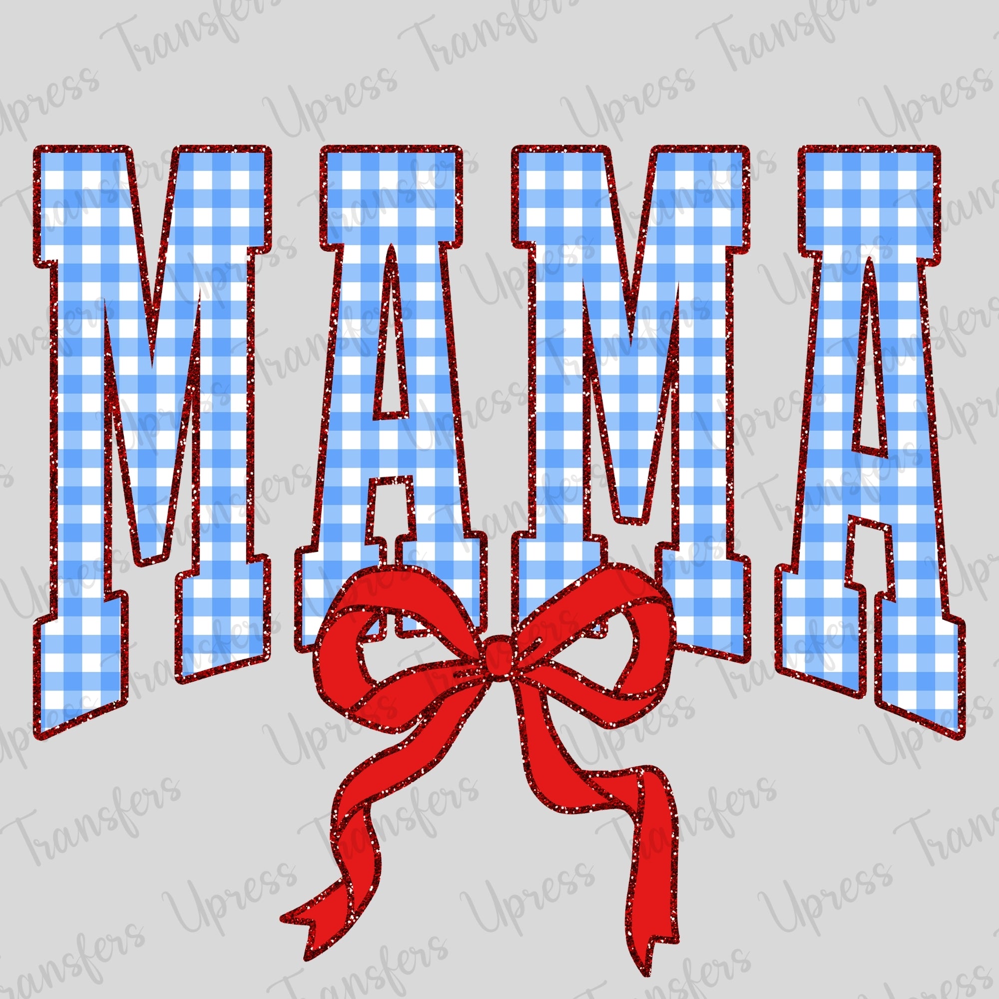 Sparkle Bpow Mama Blue Plaid