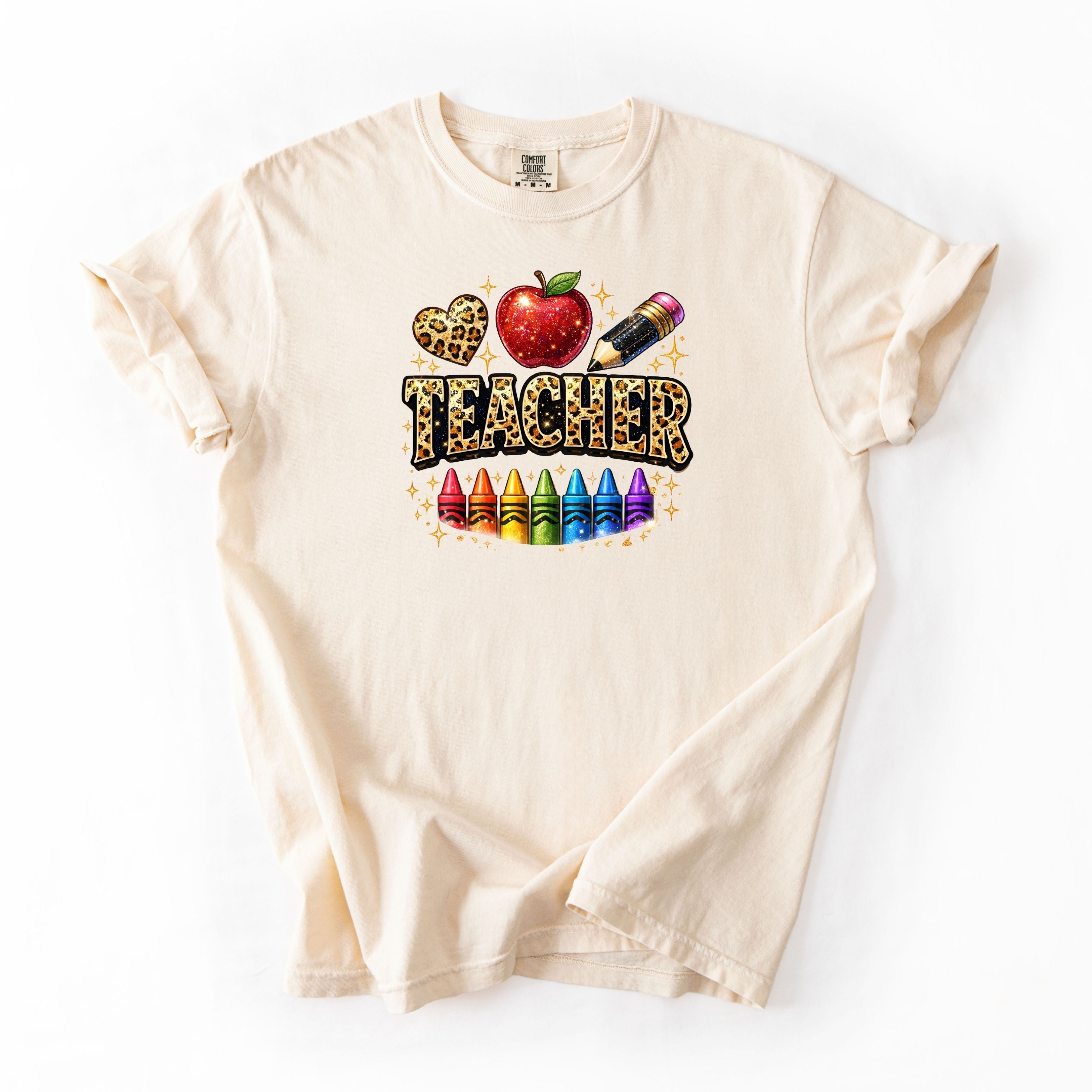 Sparkling Cheetah Teacher Crayons