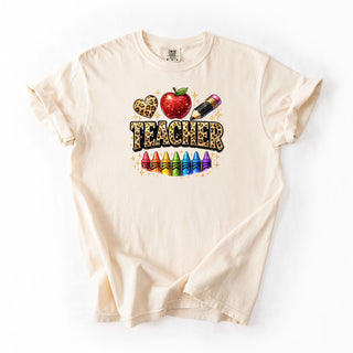 Sparkling Cheetah Teacher Crayons