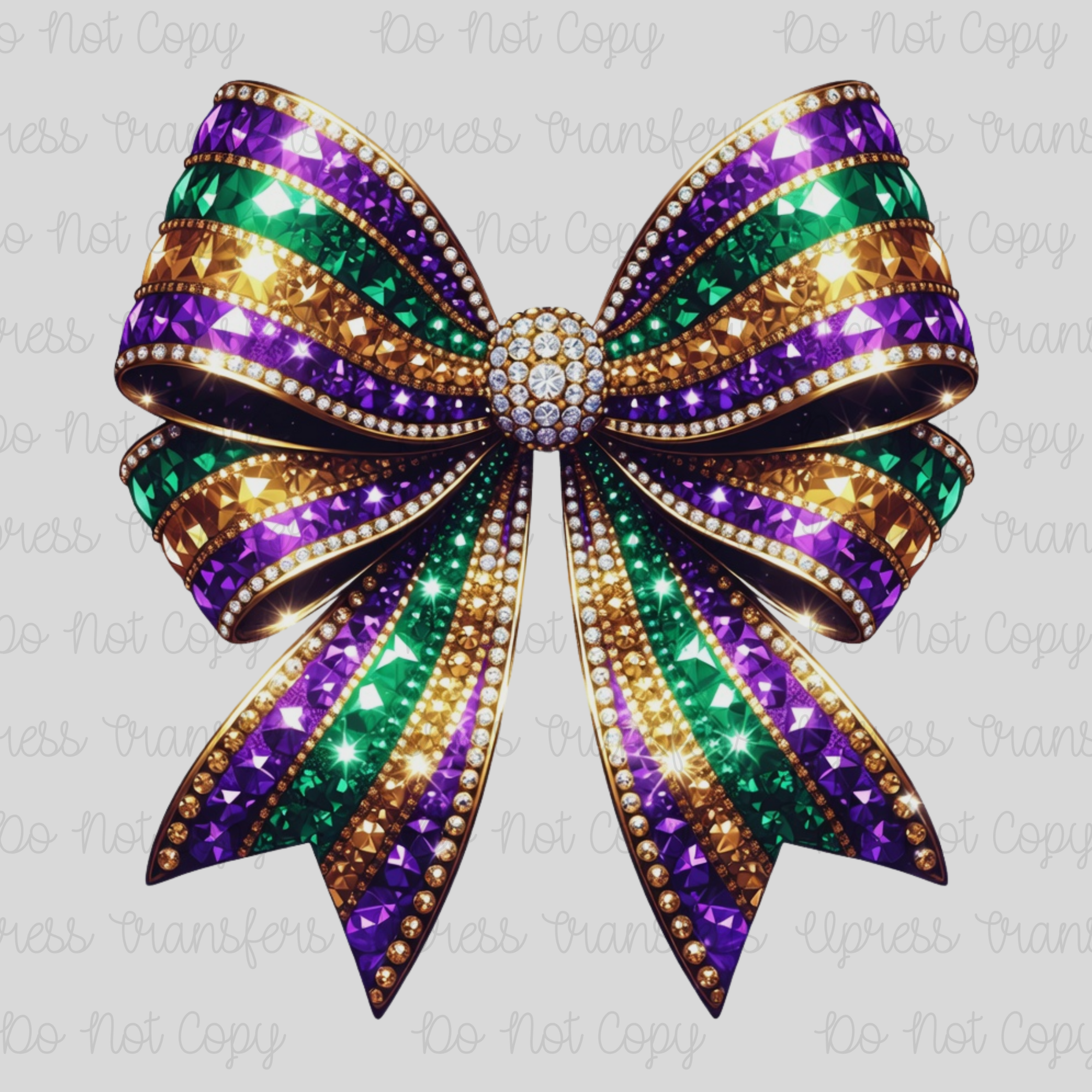Sparkling Mardi Bow