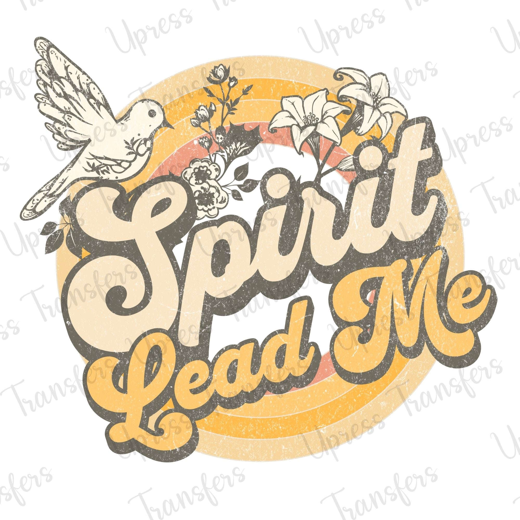 Spirit Lead Me Retro Distressed