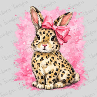 Splash Pink Leopard Bunny