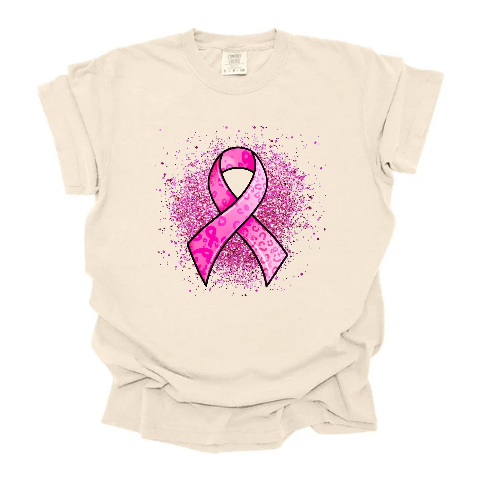 Splatter Breast Cancer Ribbon
