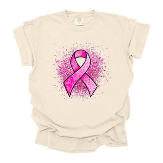 Splatter Breast Cancer Ribbon