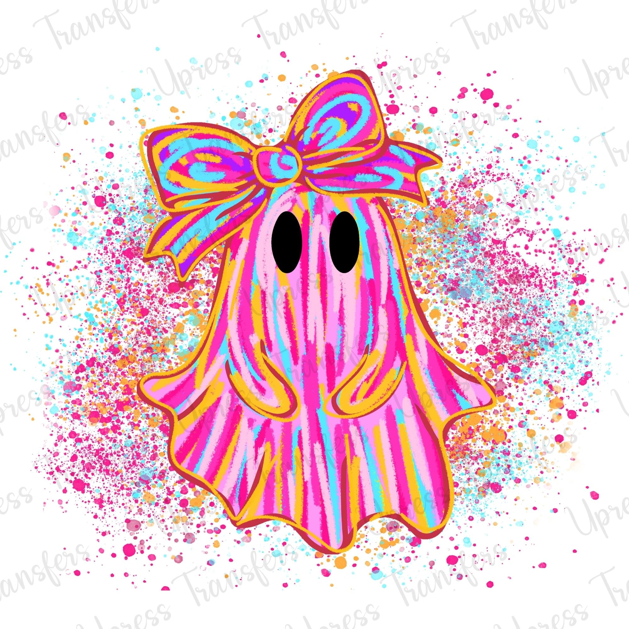 Splatter Ghosts Vibrant Strokes