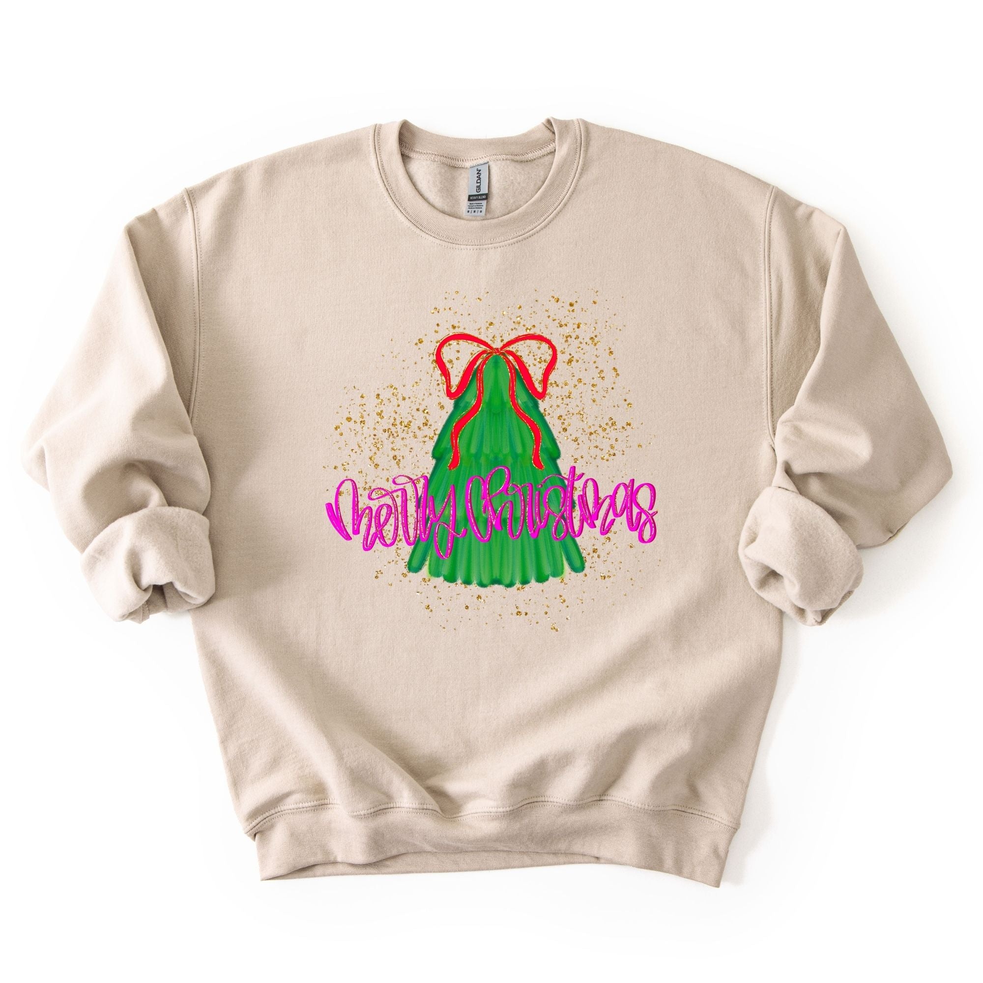Splattered Merry Christmas Tree