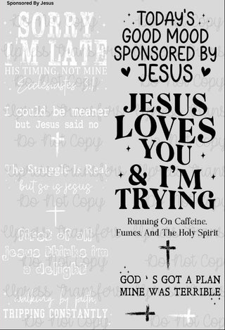 Sponsored by Jesus