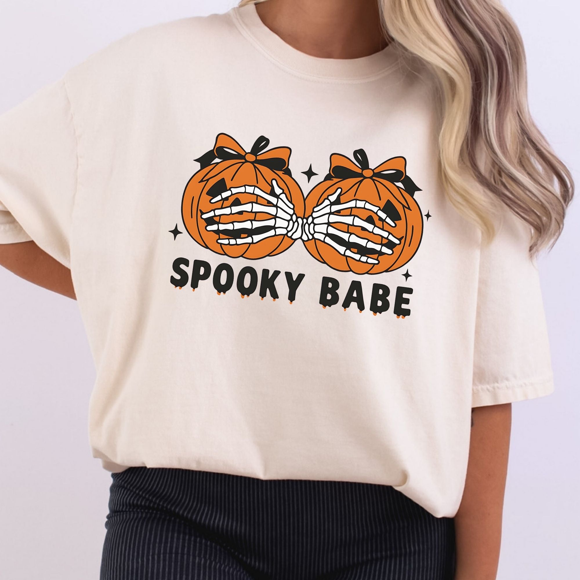 Spooky Babe Pumpkin Duo