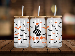 Spooky Bats 16 Oz Wrap