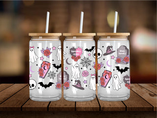 Spooky Girl Collage 16 Oz Wrap