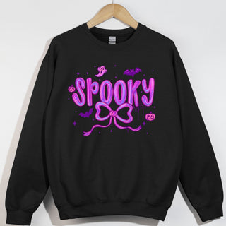 Spooky Purple Glittery Bow