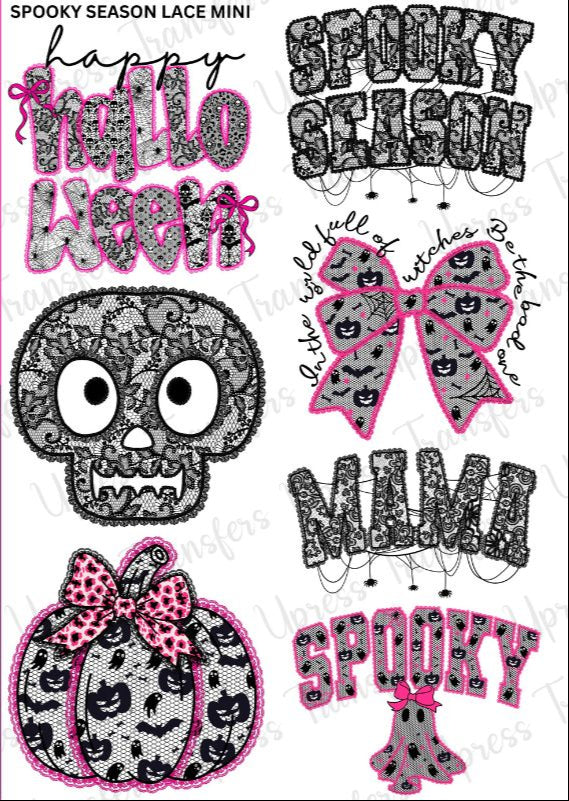 Spooky Season Lace Mini