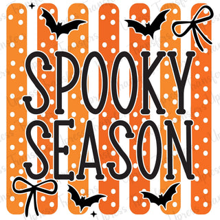 Spooky Season Polka Dotted Stripes