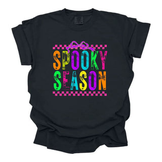 Spooky Season Stacked Neon Distressed