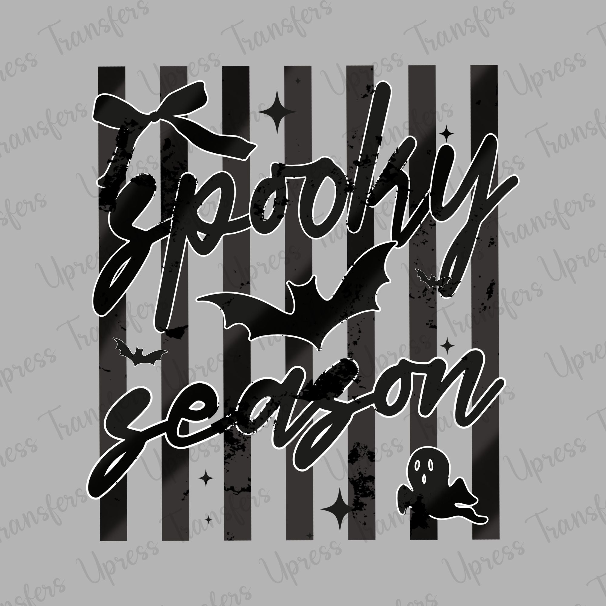 Spooky Season Stripes Black