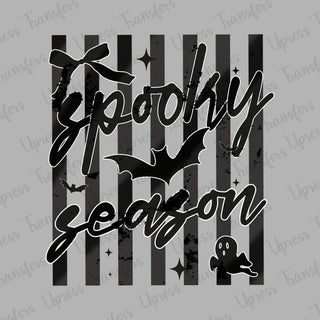 Spooky Season Stripes Black
