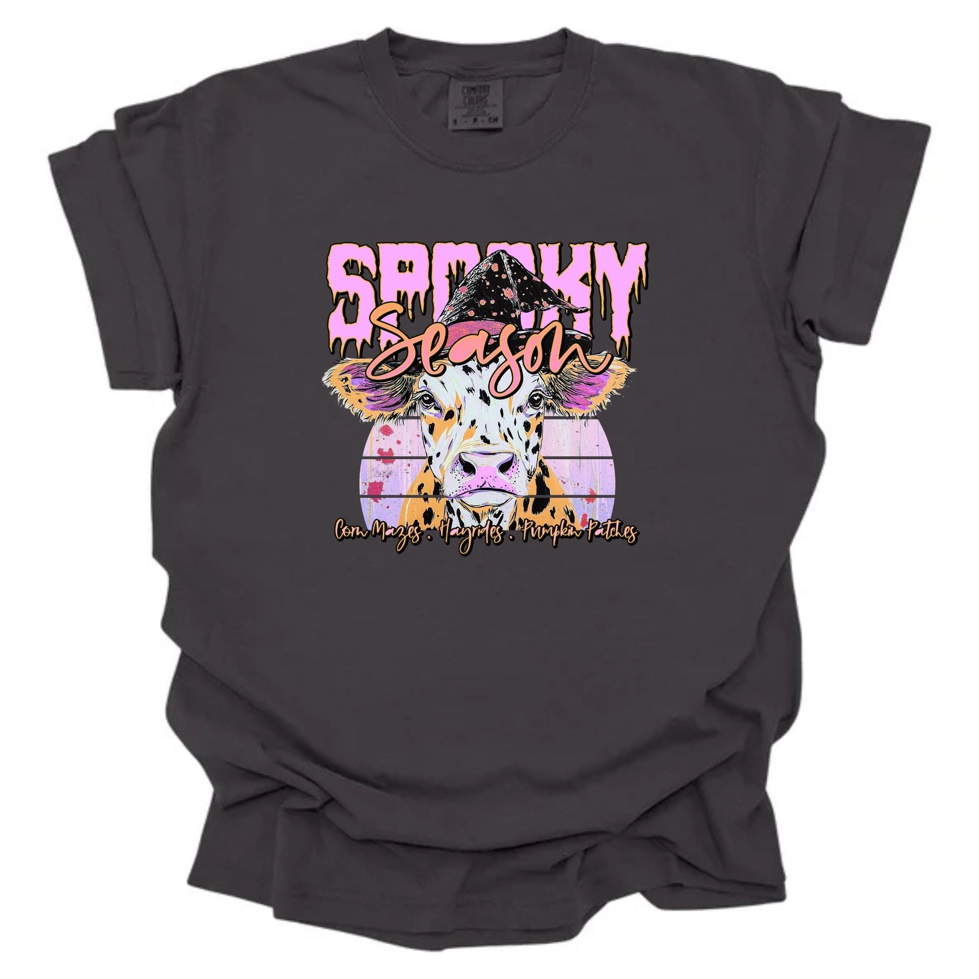 Spooky Season Vibrant Cow