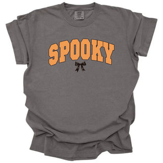 Spooky Varsity Small Black Bow