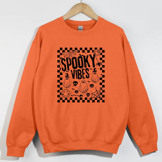 Spooky Vibes Checkered Frame Halloween