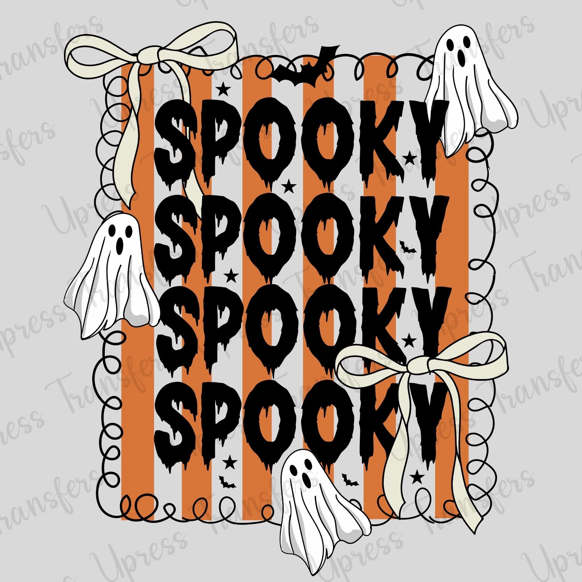 Spooky x4  Stripes and Ghost