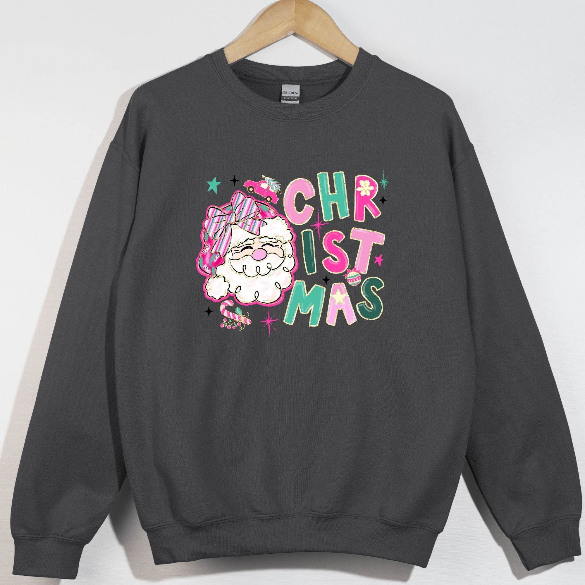 Stacked Christmas Jolly Santa