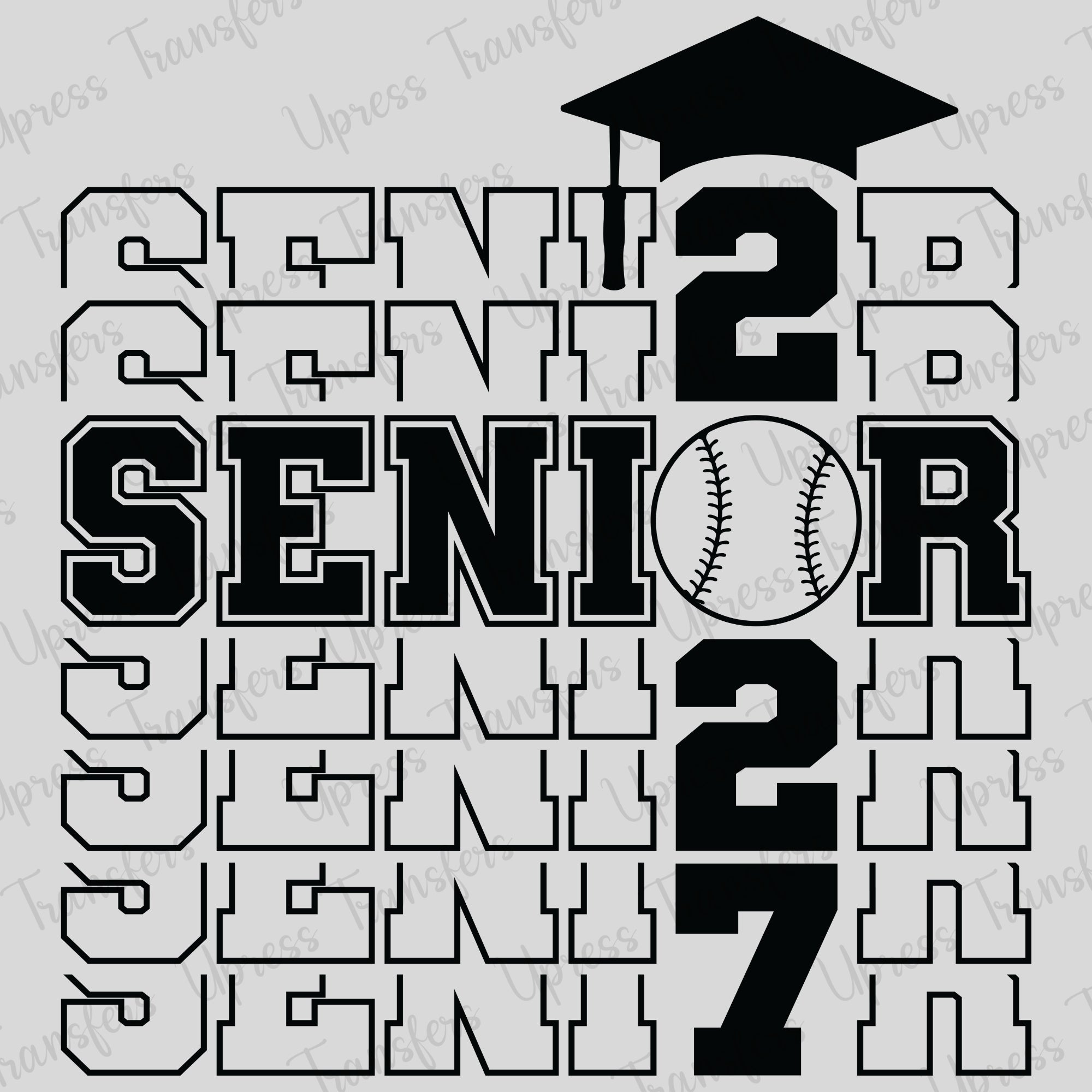 Stacked Senior 2027 Baseball