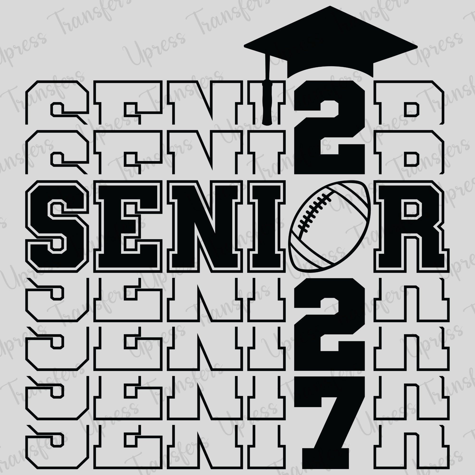 Stacked Senior 2027 Football