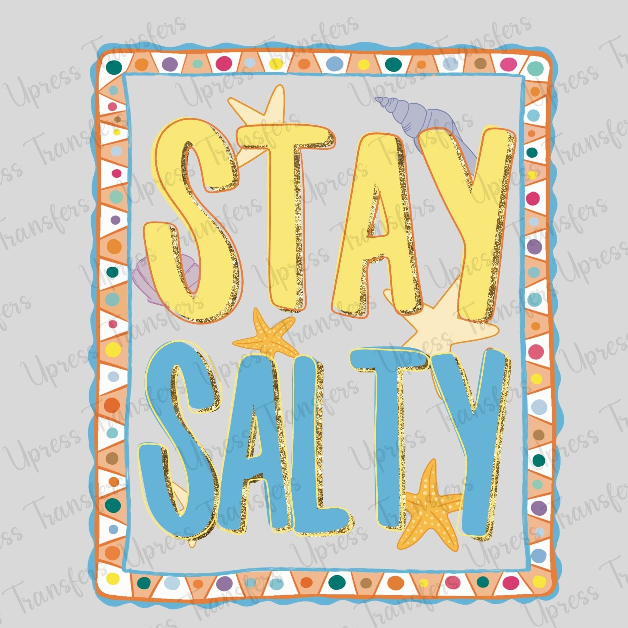 Stay Salty Yellow Frame