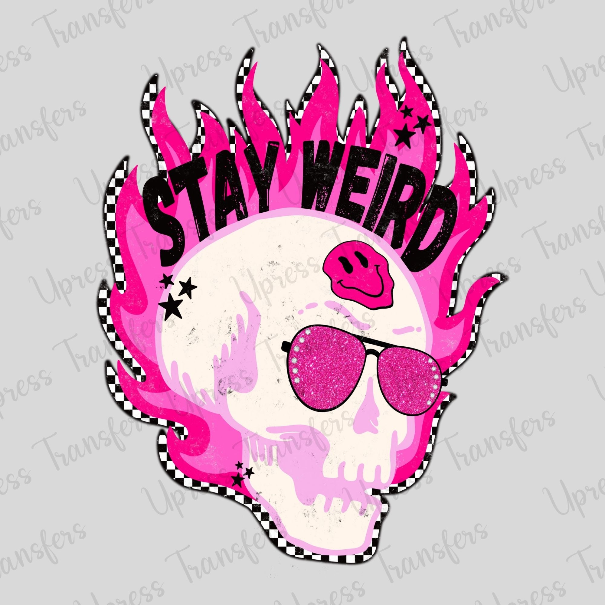 Stay Weird Trendy Skull
