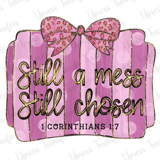 Still A Mess Striped Frame