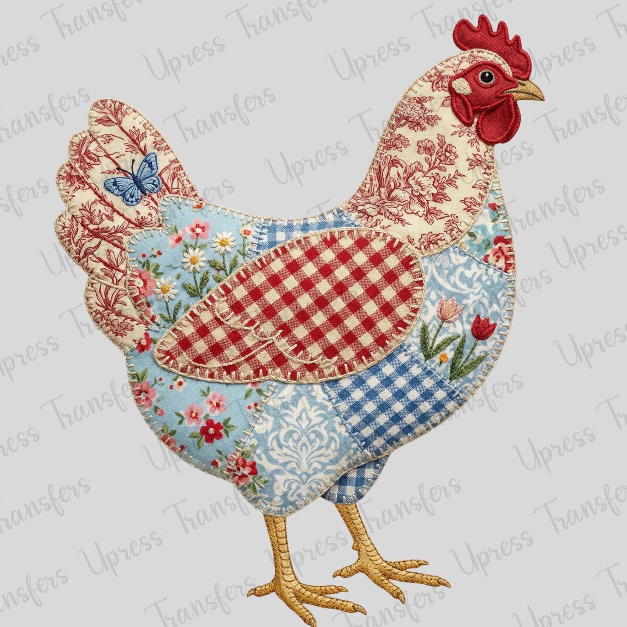 Stitched Floral Chick