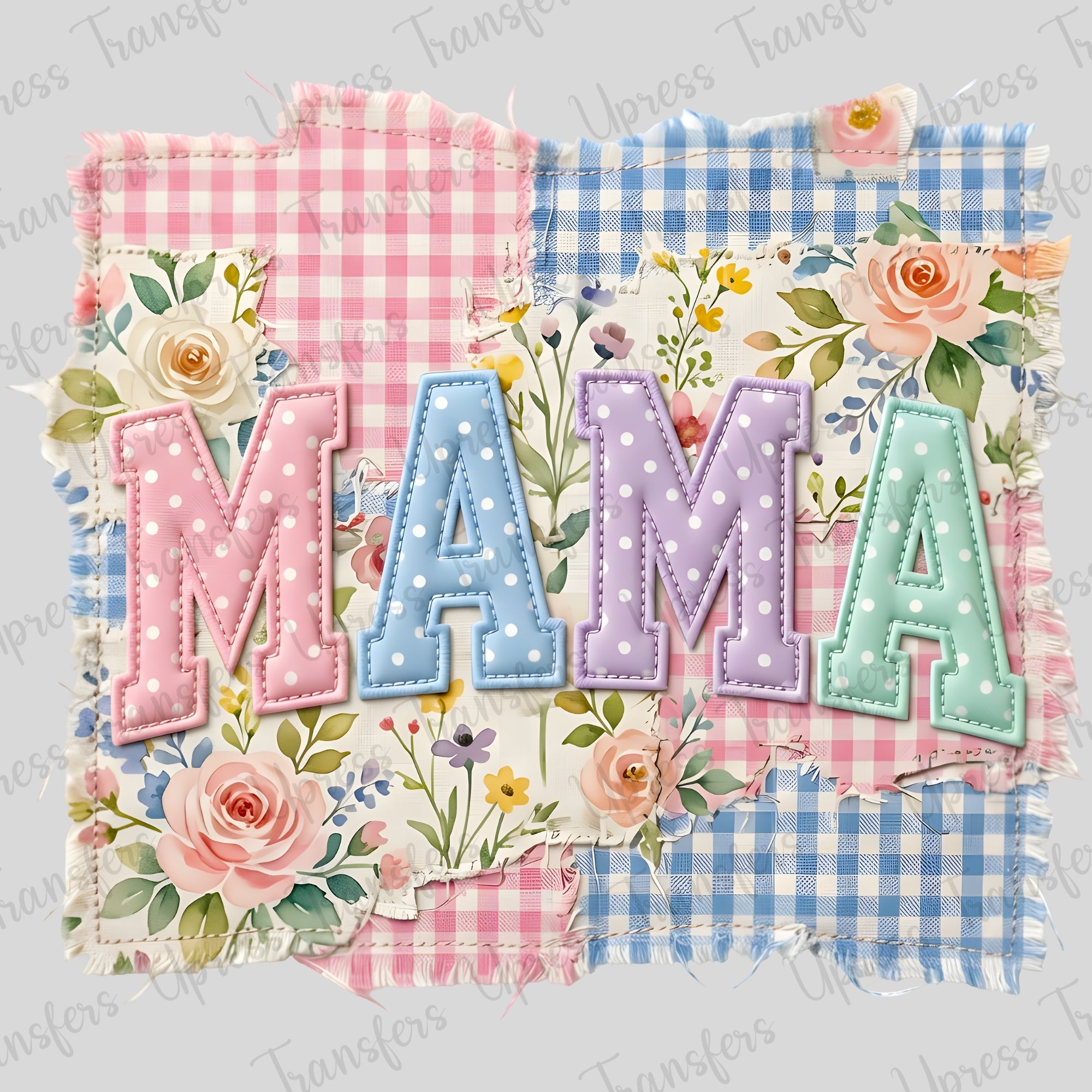 Stitched Floral Mama