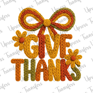 Stitched Give Thanks