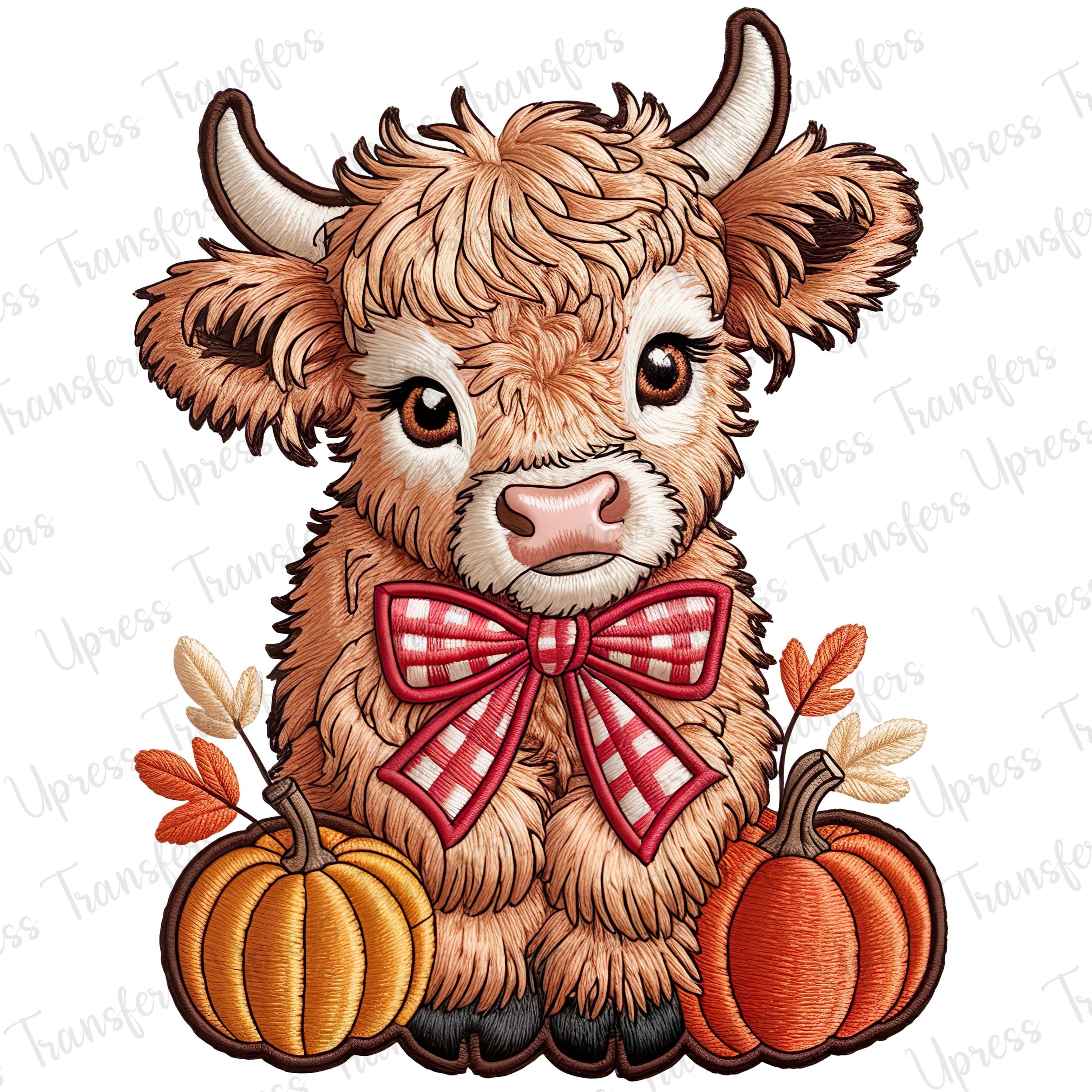 Stitched Highland Cow Fall