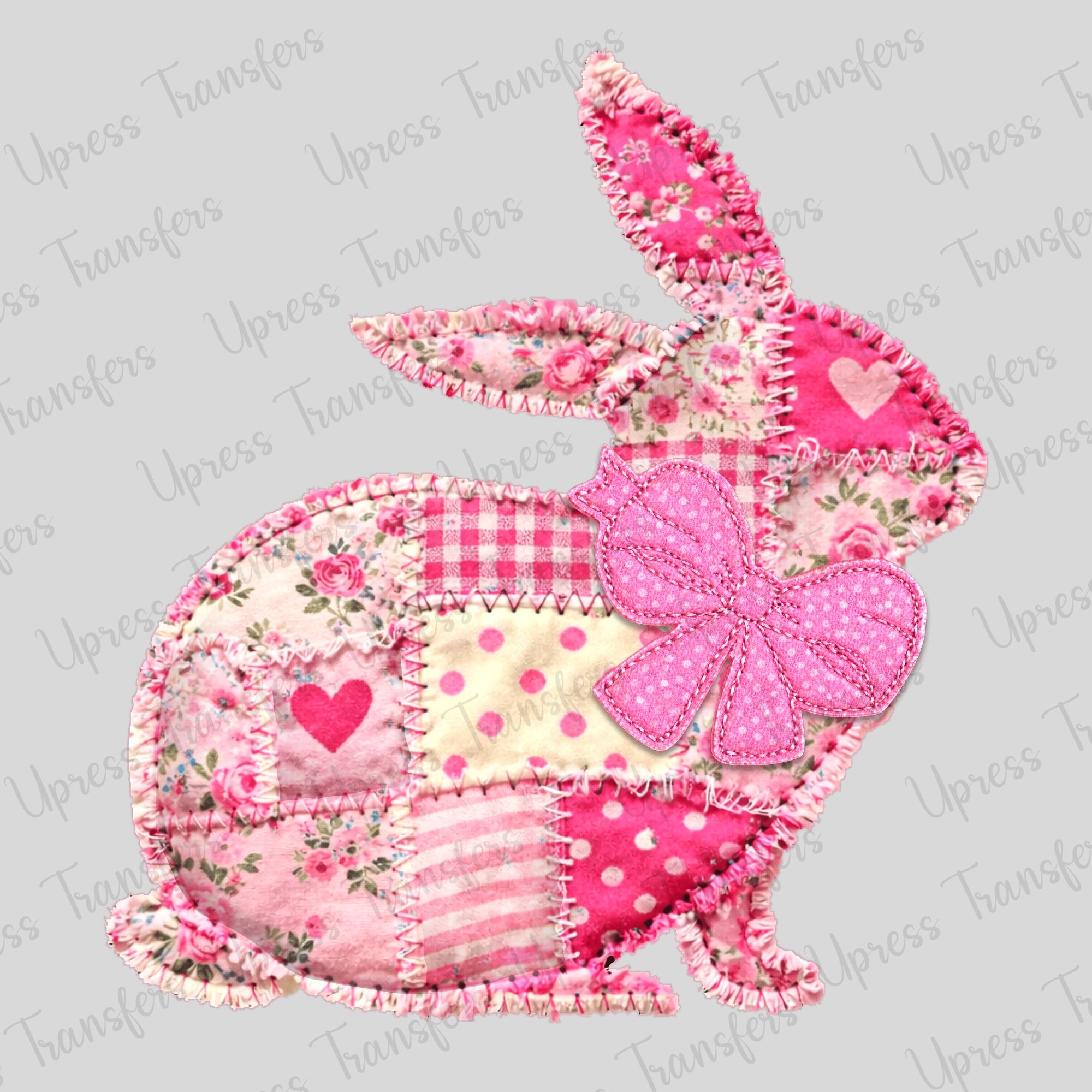 Stitched Pink Bunny