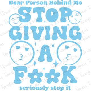 Stop Giving A F Blue