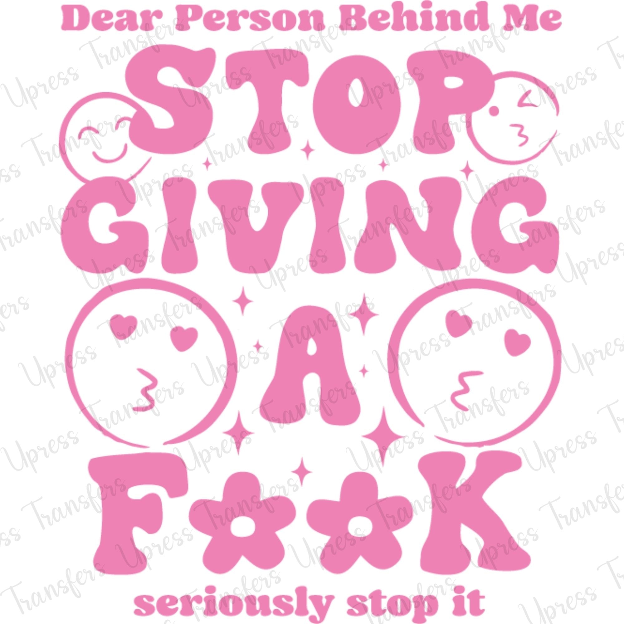 Stop Giving A F Pink