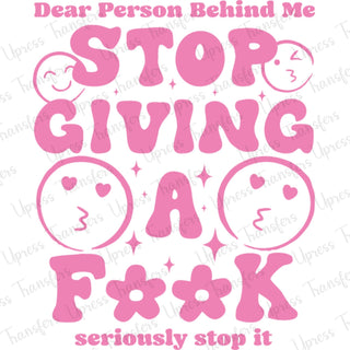 Stop Giving A F Pink