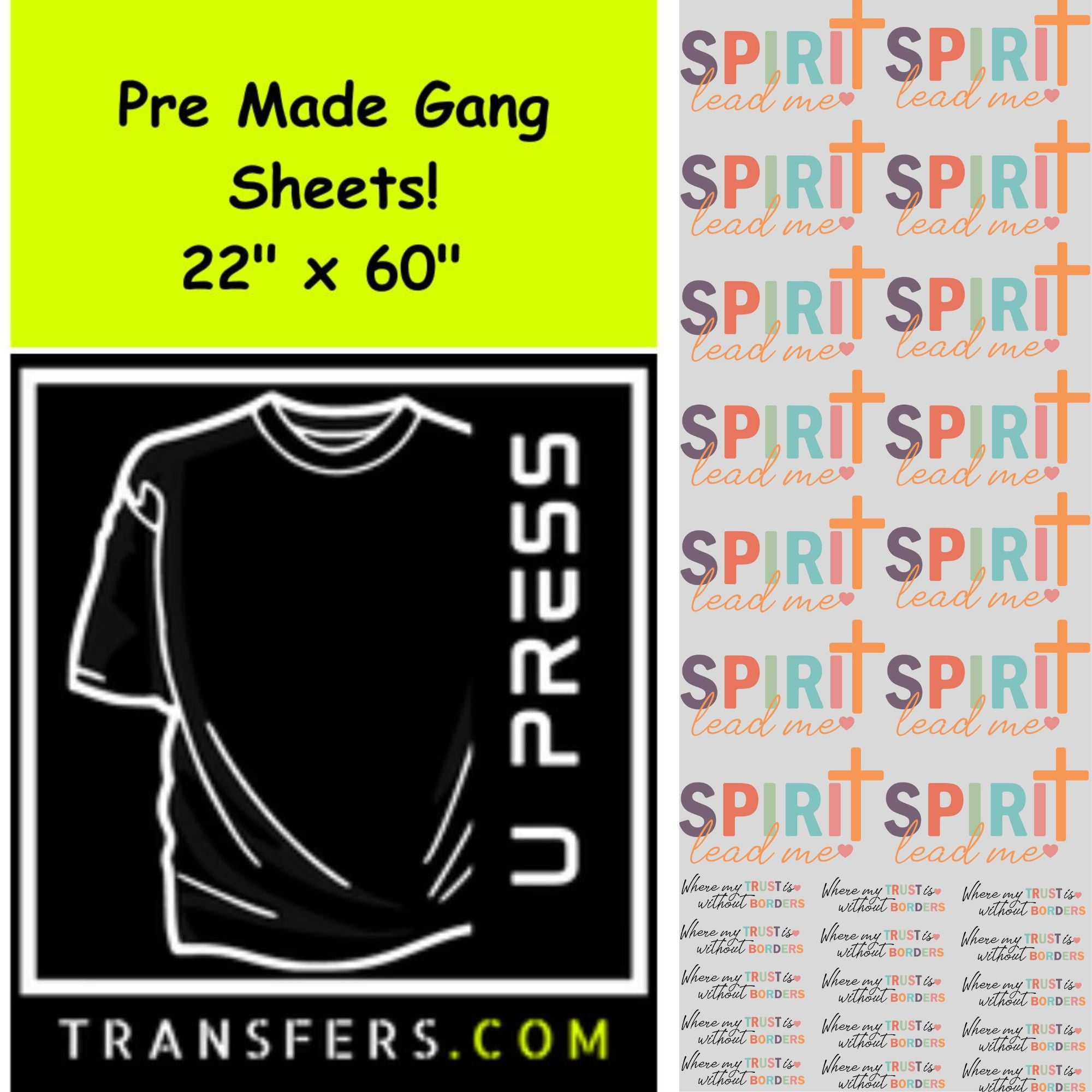 Spirit Lead Me Single Gang Sheet