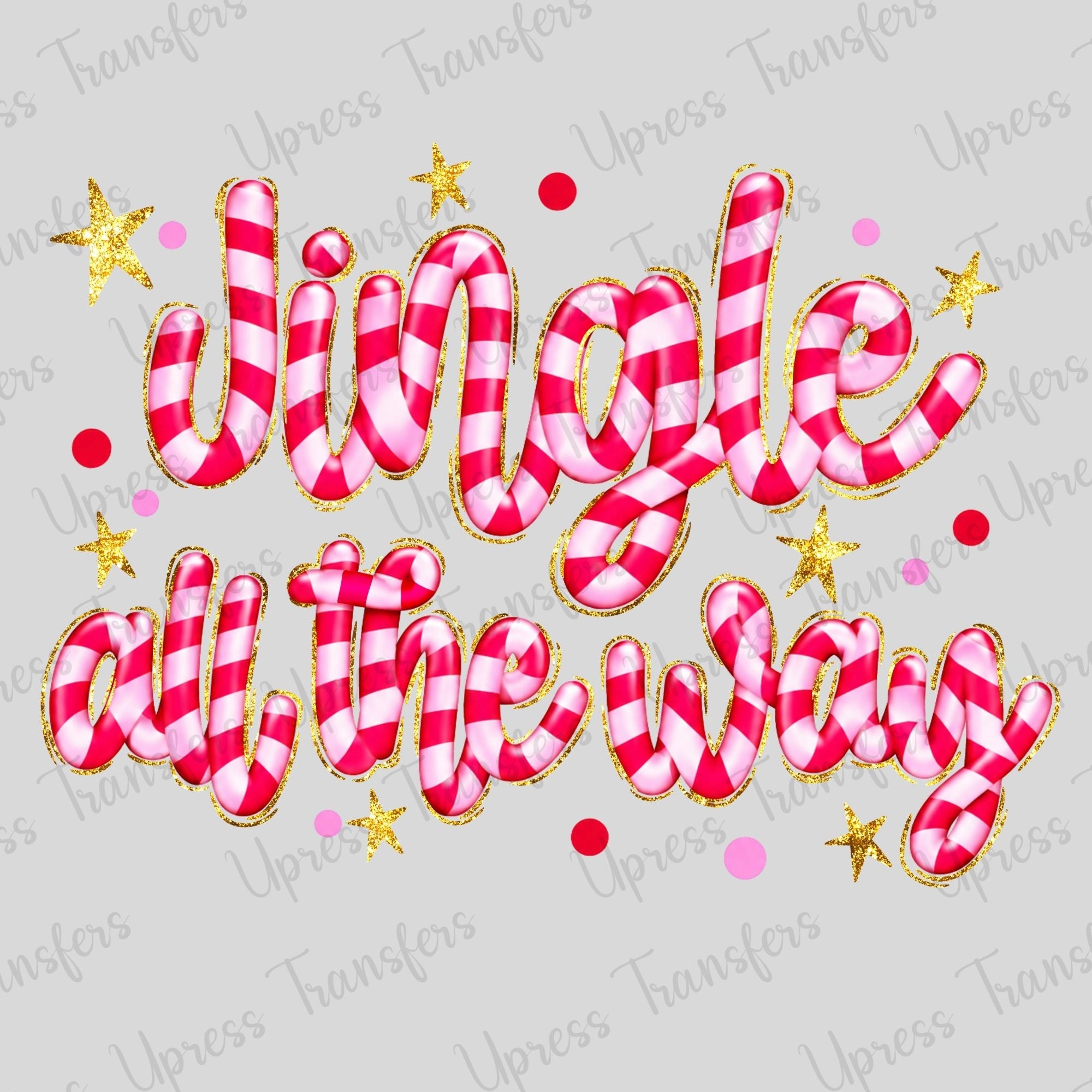 Striped Doodle Jingle All The Way