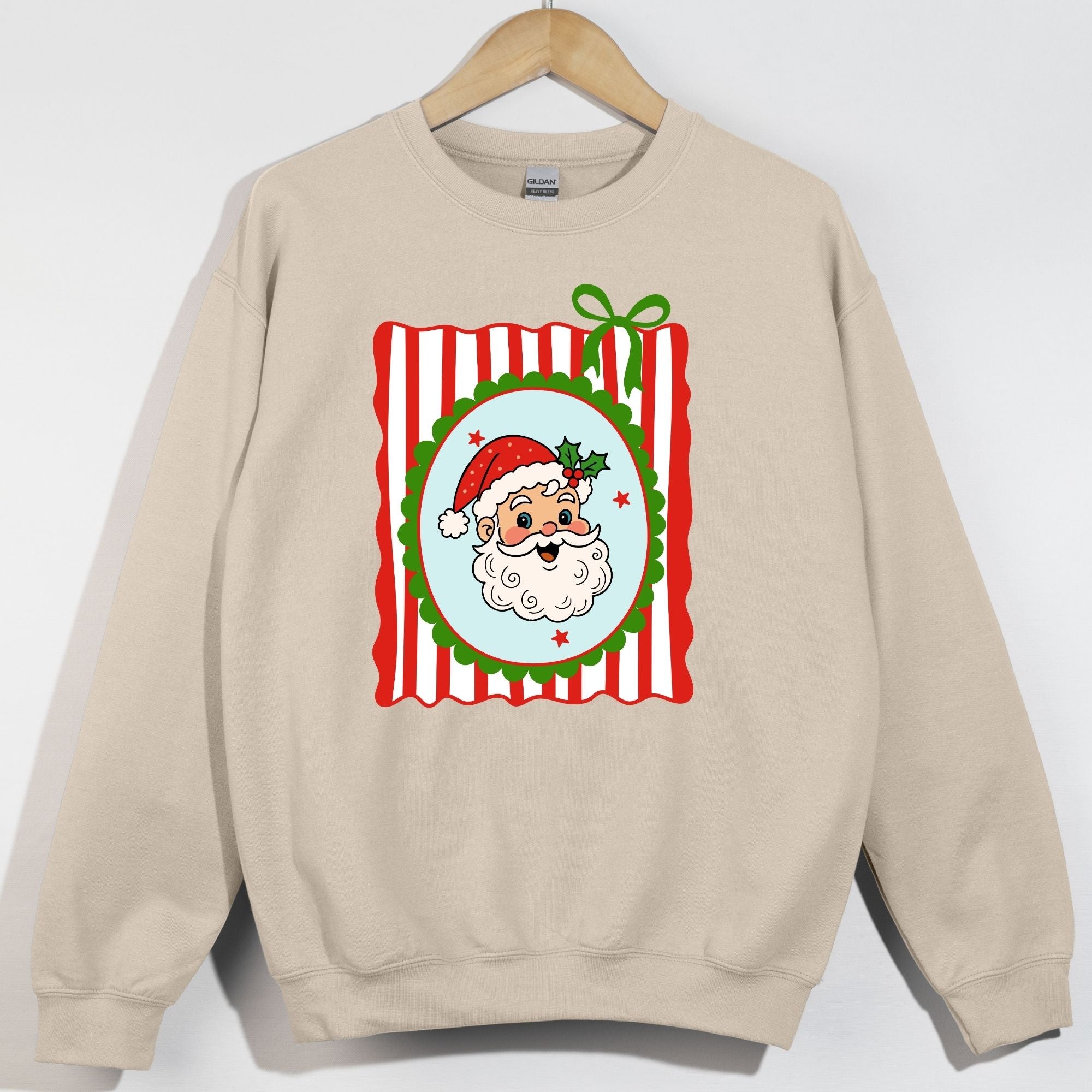 Striped Frame Santa