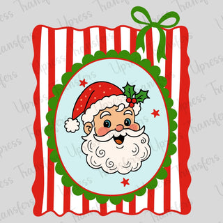 Striped Frame Santa