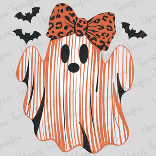Striped Ghost Orange Cute