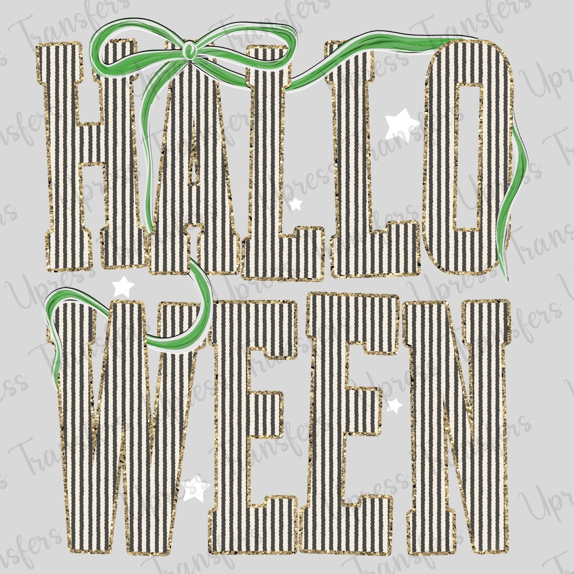 Striped Halloween Green Coquette