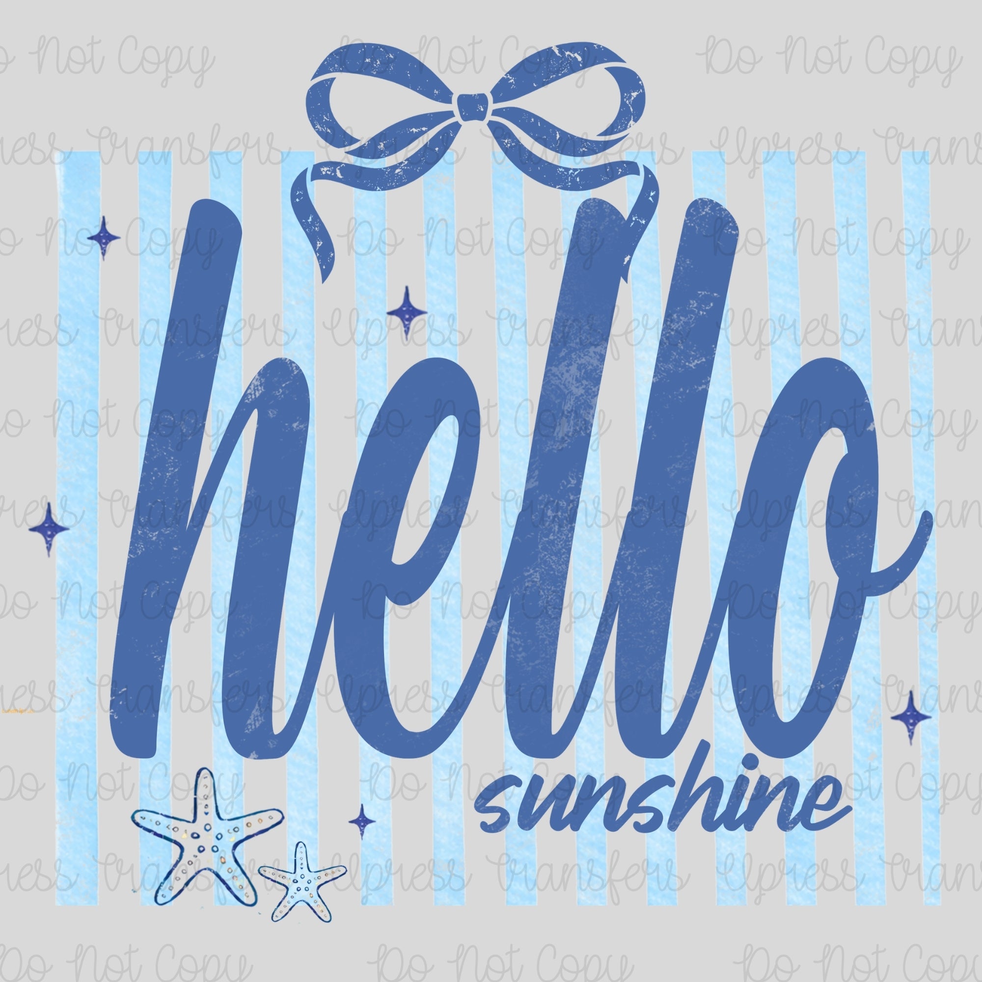 Striped Hello Sunshine