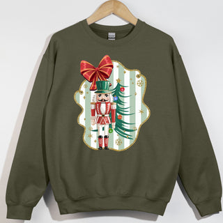 Striped Nutcracker Glitter Frame